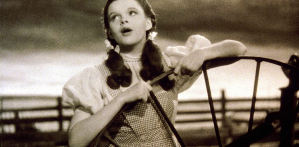 Judy Garland en el Mago de Oz